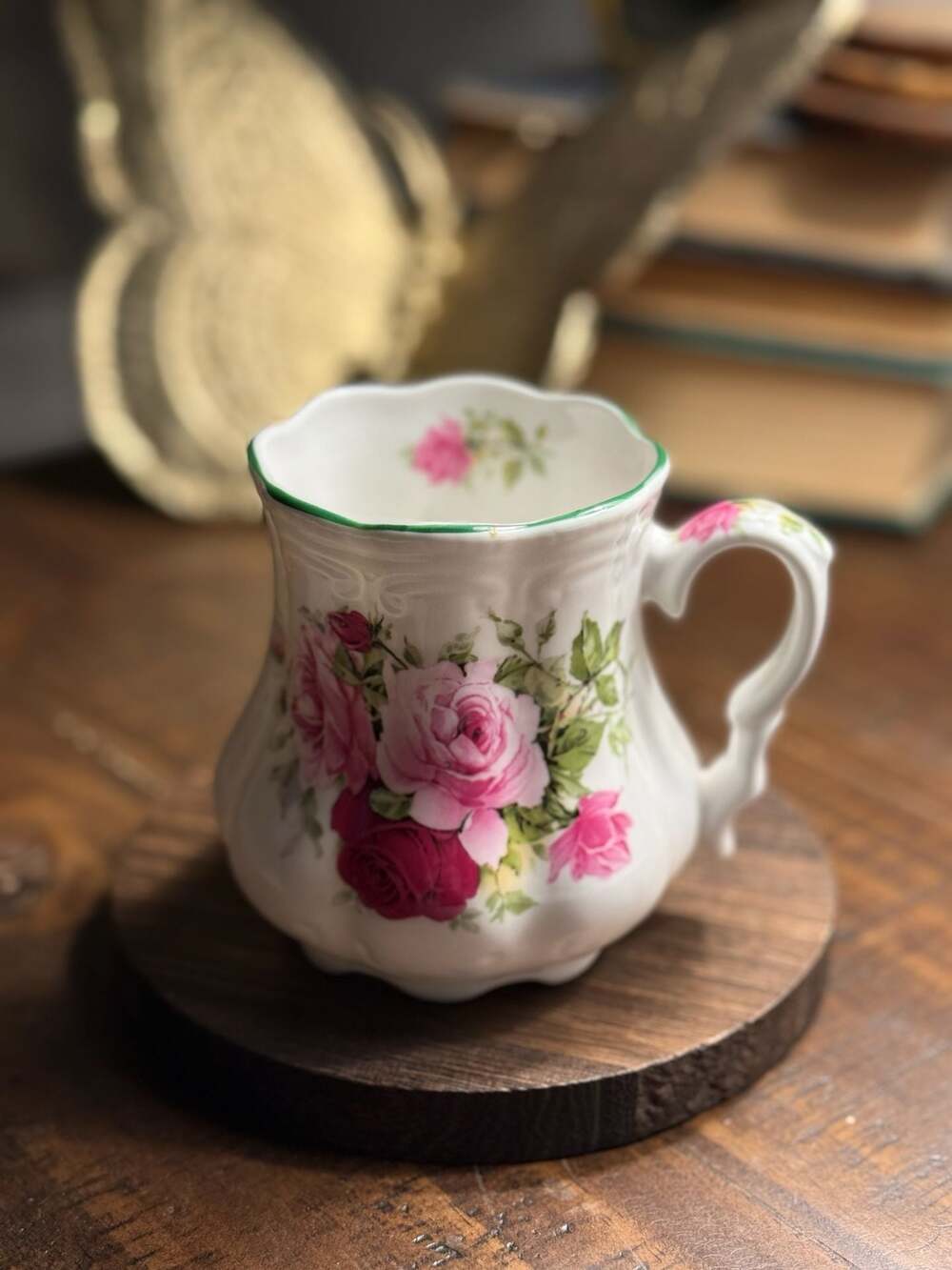 Royal Victorian Fine Bone China Rose Mug